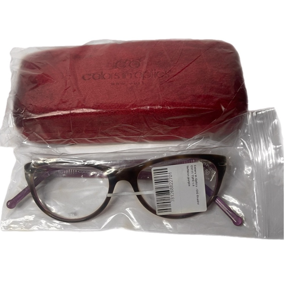 🚨Firm Price🚨CX1000 by Colors In Optics! UNISEX CAT EYE READERS +2.50